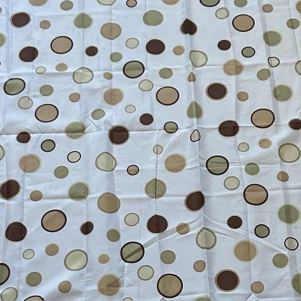 Polka Dot Beige & Brown Shower Curtain - Home Bath #0225269